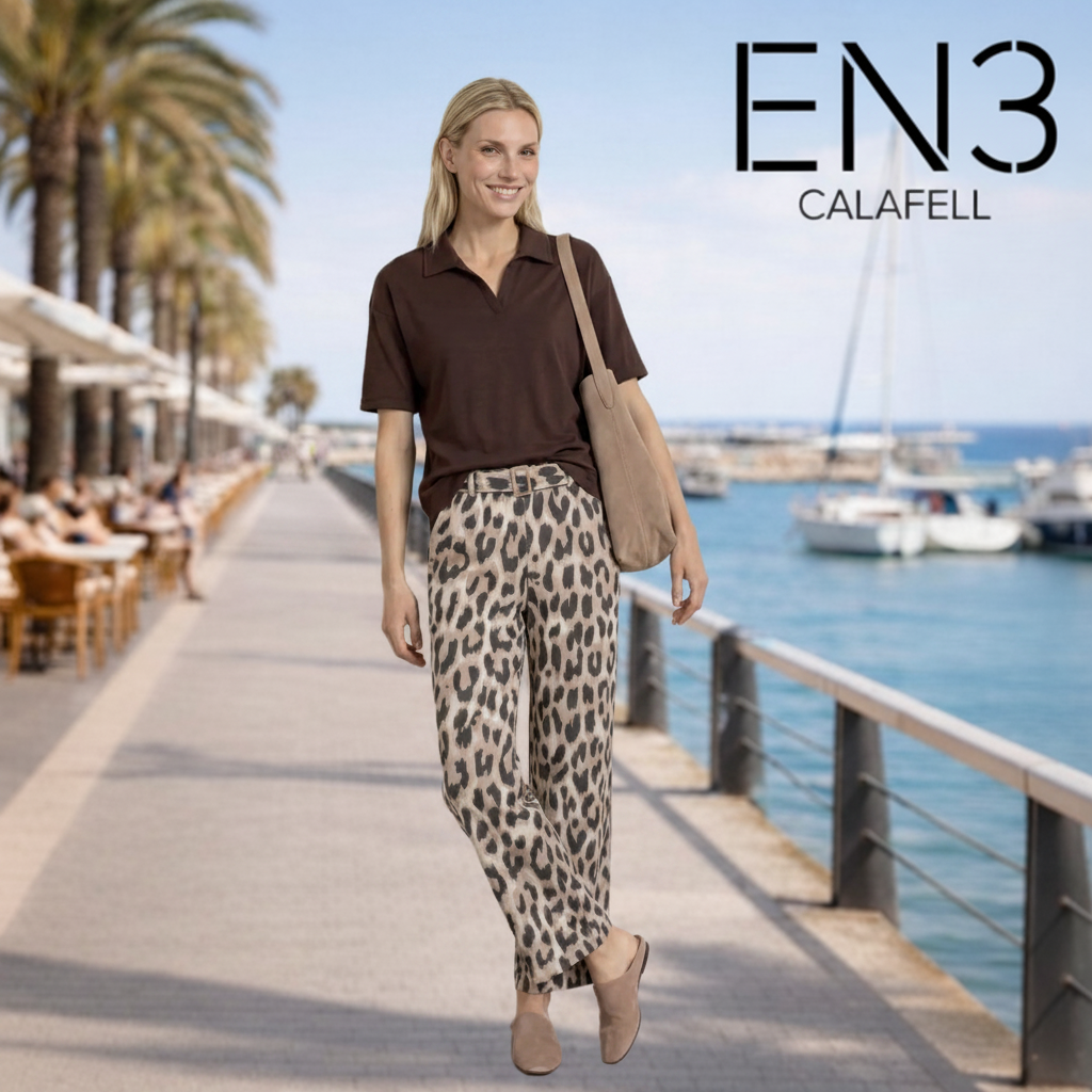STREET ONE PANTALONES ESTAMPADOS ANIMAL PRINT