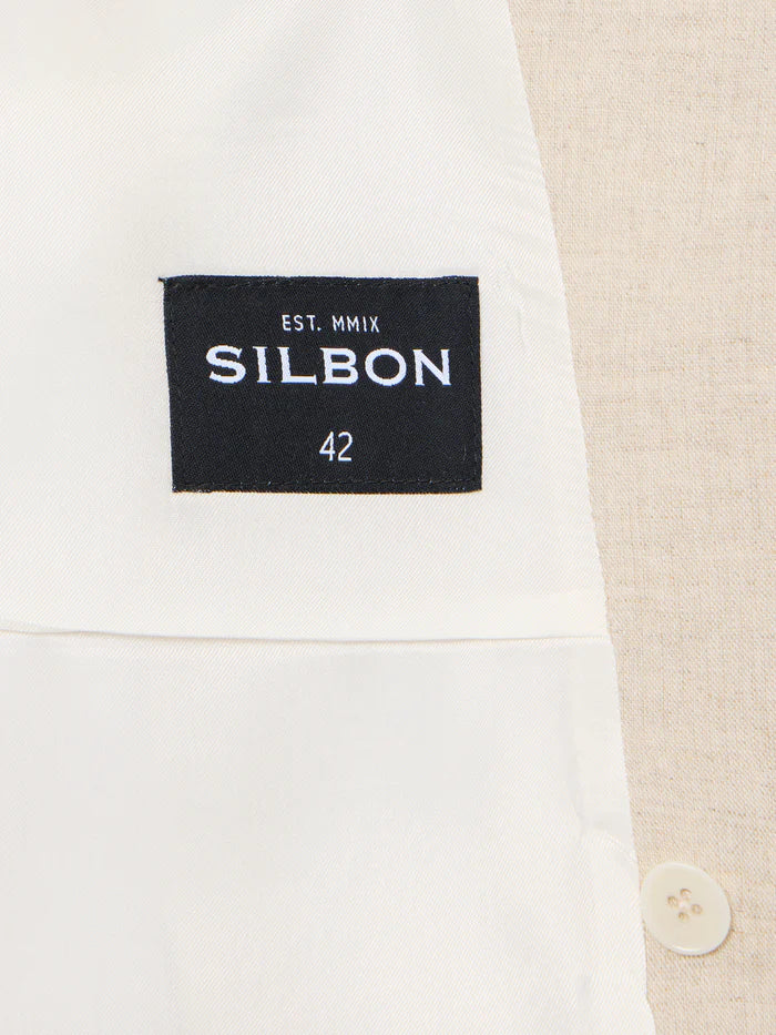 SILBON CHALECO CORTE CLASICO EN BEIGE