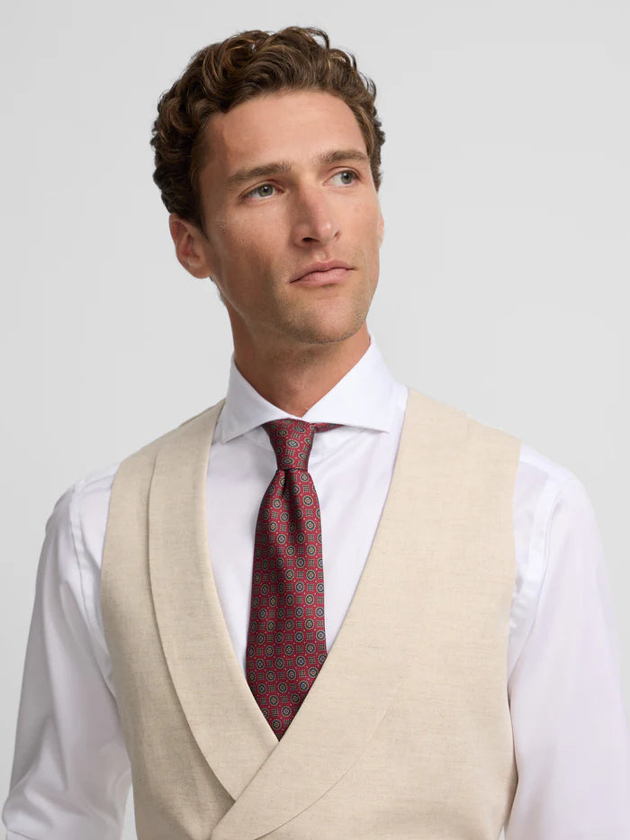 SILBON CHALECO CORTE CLASICO EN BEIGE