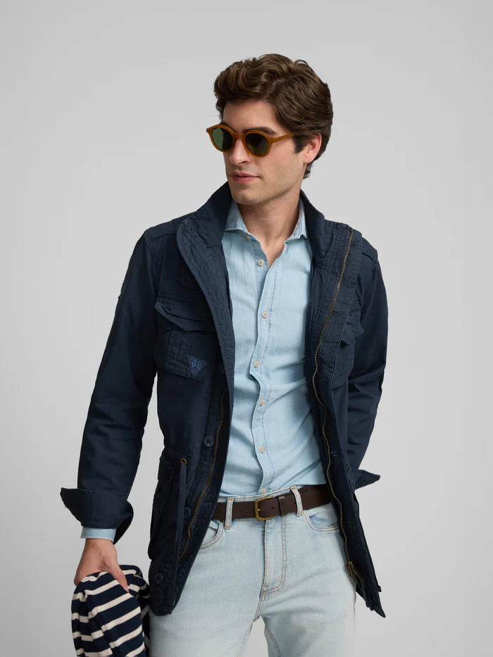SILBON PARKA CORTE CLASICO ESTILO MILITAR