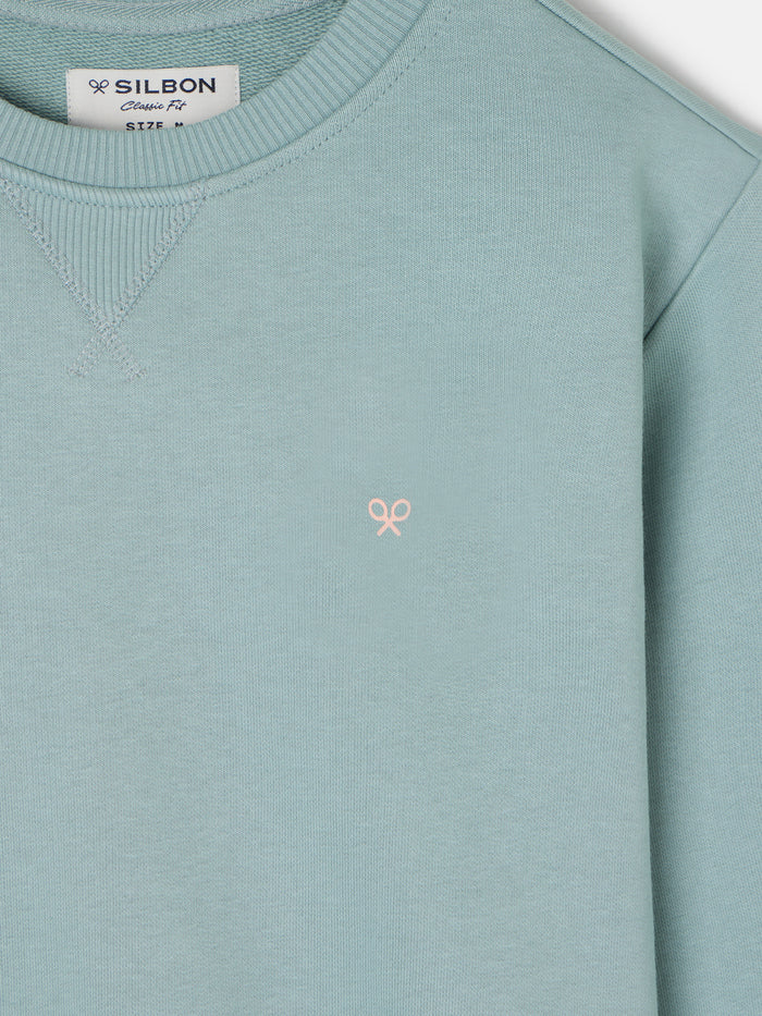 SILBON SUDADERA VERDE AGUA PRINT ETNICO