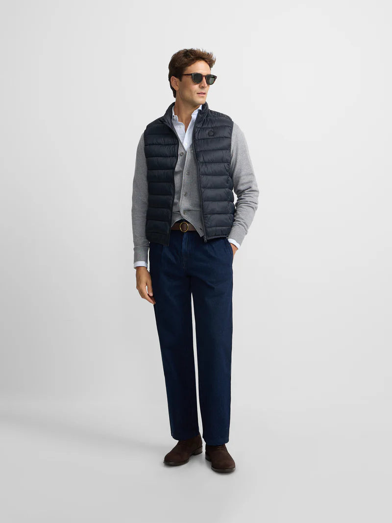 SILBON CHALECO GRIS OSCURO REGULAR FIT