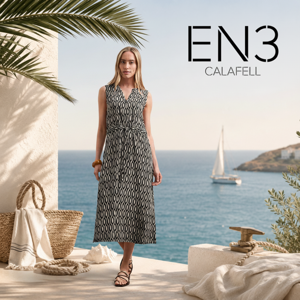 STREET ONE VESTIDO LARGO ESTAMPADO