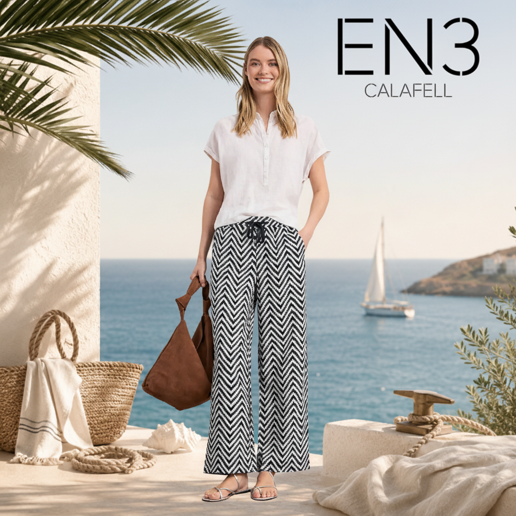 STREET ONE PANTALONES ESTAMPADOS DE VISCOSA