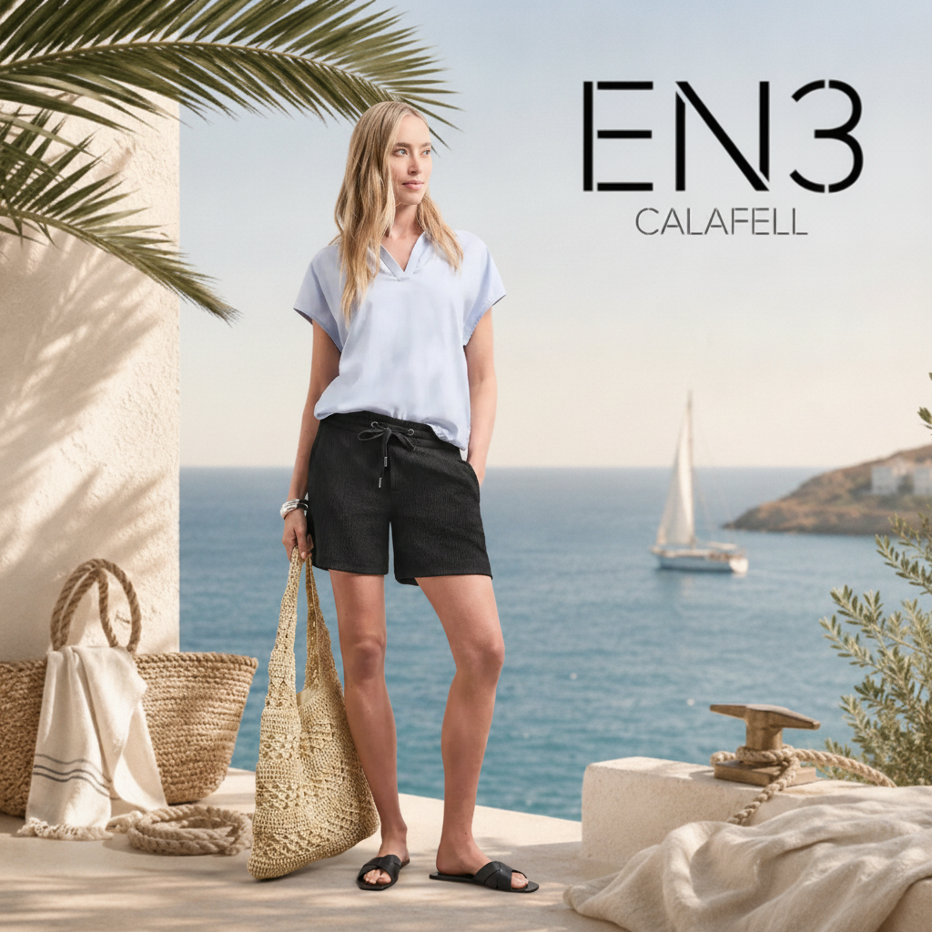 PANTALONES CORTOS CON TEXTURA Y CINTURA AJUSTABLE STREET ONE