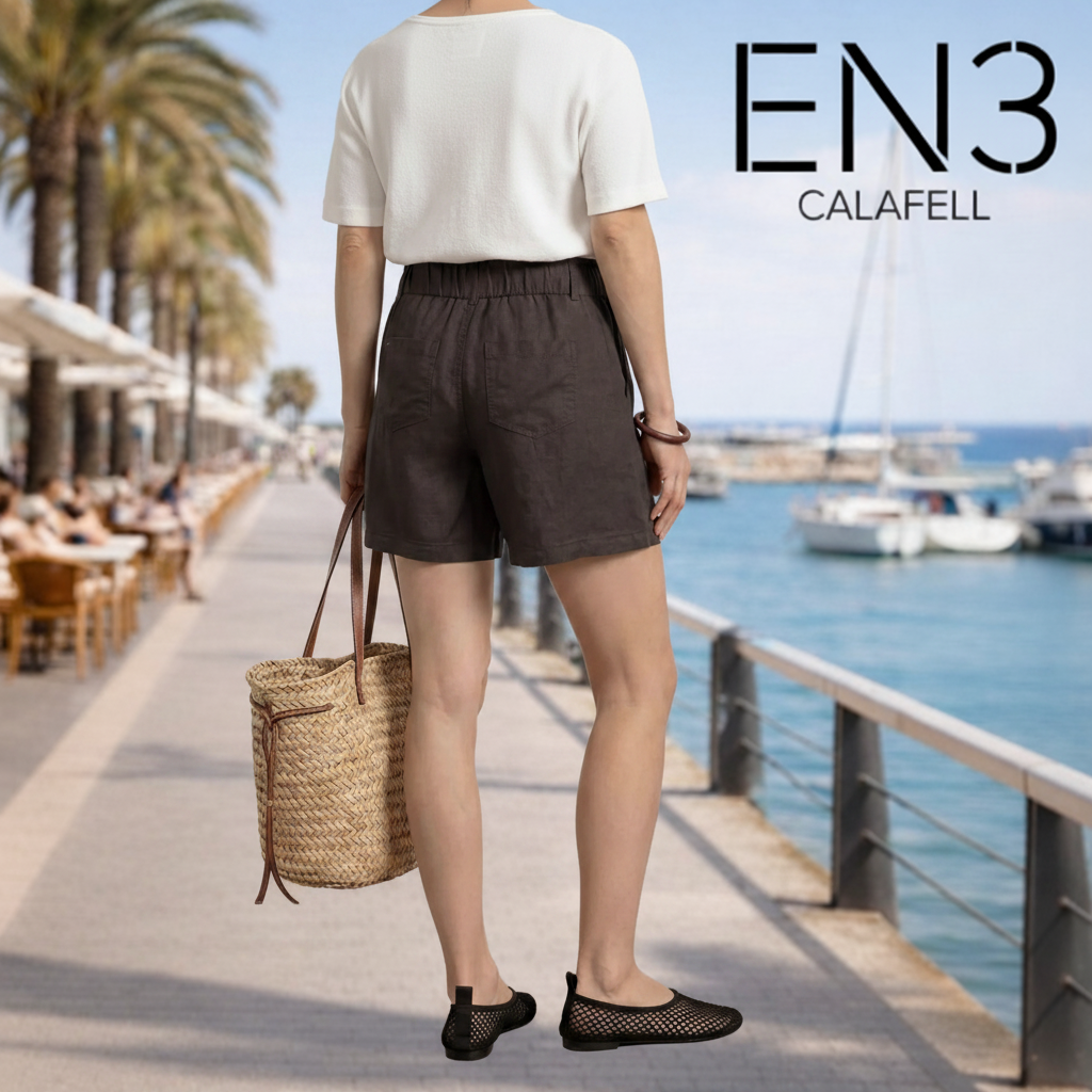 STREET ONE SHORT DE LINO MARRON