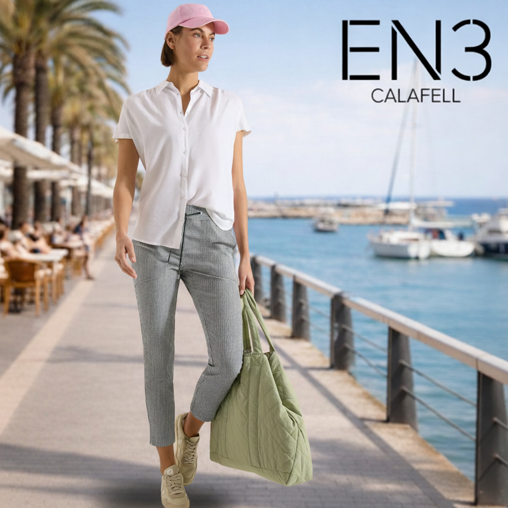 CECIL PANTALON A RAYAS CINTURA AJUSTABLE