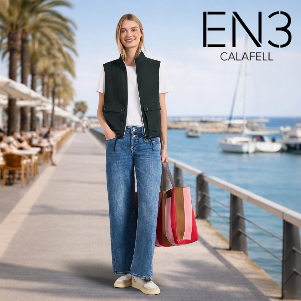 STREET ONE CHALECO VERDE LOOK CASUAL