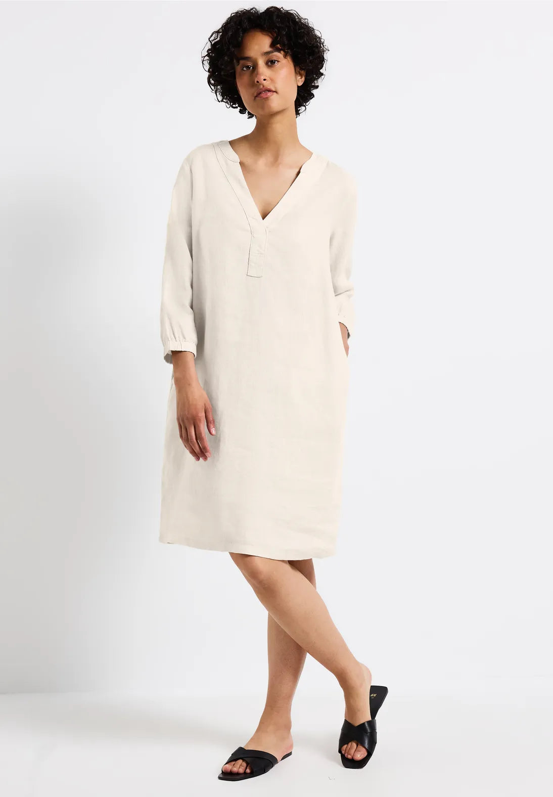 STREET ONE VESTIDO LINO MANGA 3/4