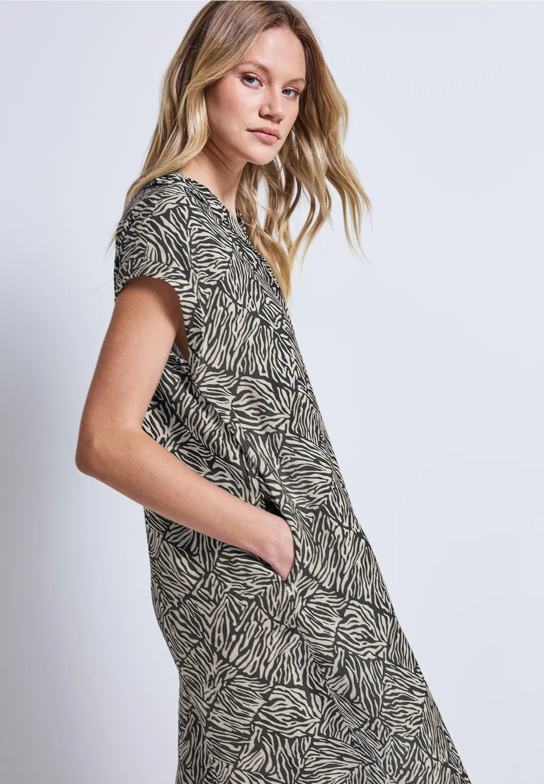 STREET ONE VESTIDO ESTAMPADO INFORMAL