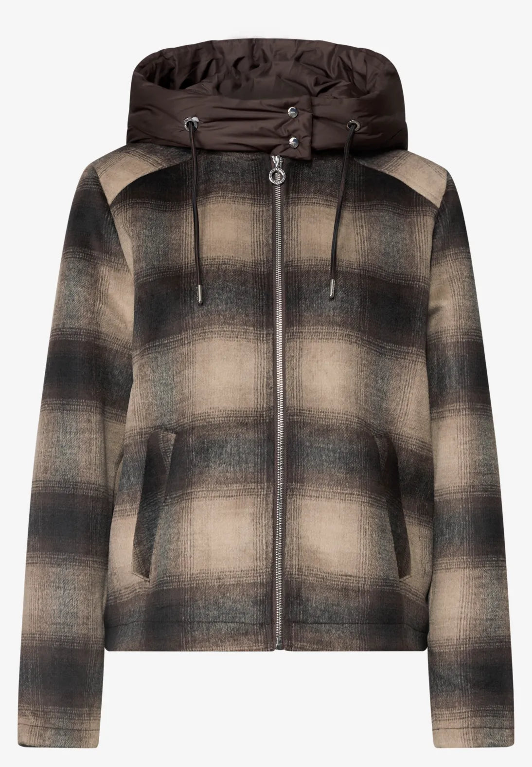 CHAQUETA A CUADROS CAPUCHA DESMONTABLE STREET ONE