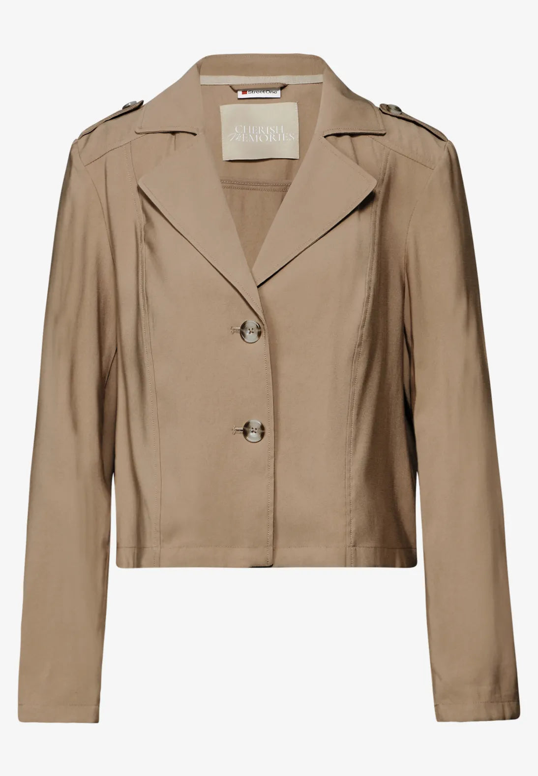 GABARDINA CORTA MARRON