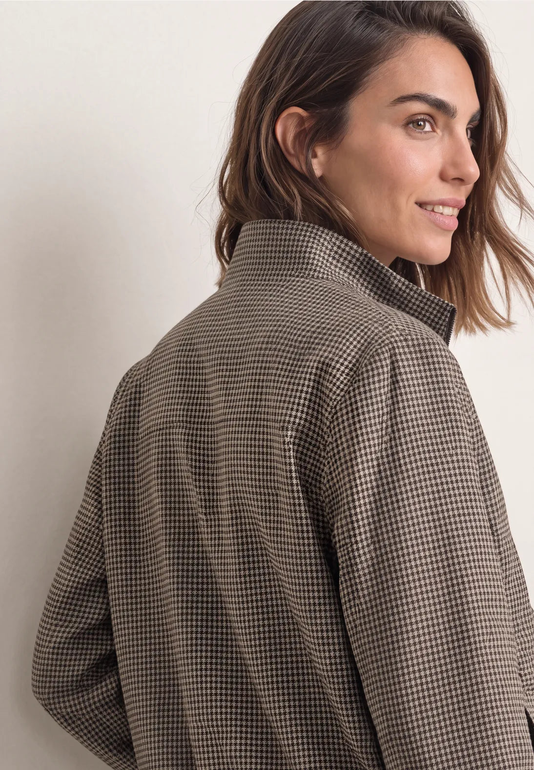 CHAQUETA LIGERA ESTAMPADO PATA DE GALLO STREET ONE