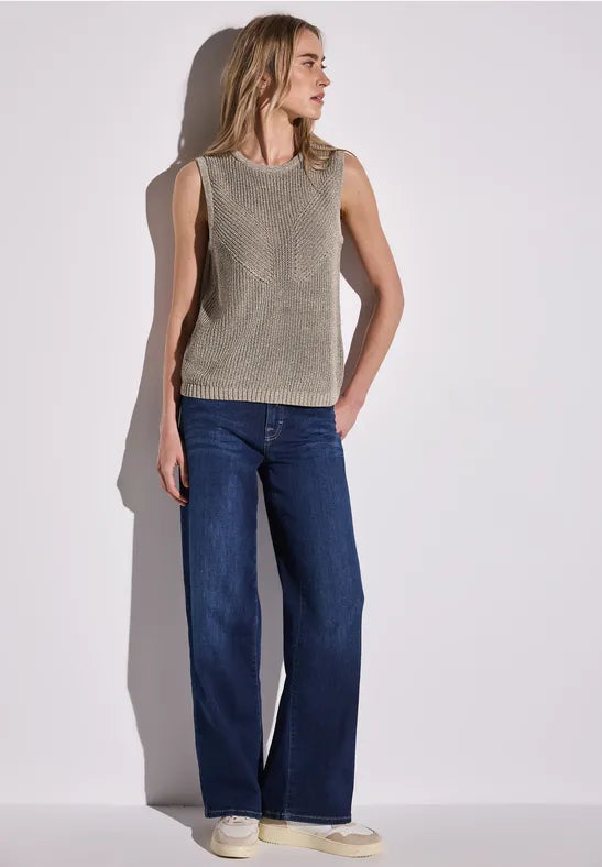STREET ONE CAMISETA DE PUNTO ASPECTO BRILLANTE