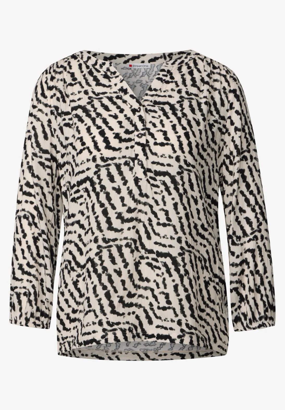 STREET ONE BLUSA ESTAMPADA CUELLO BARCO