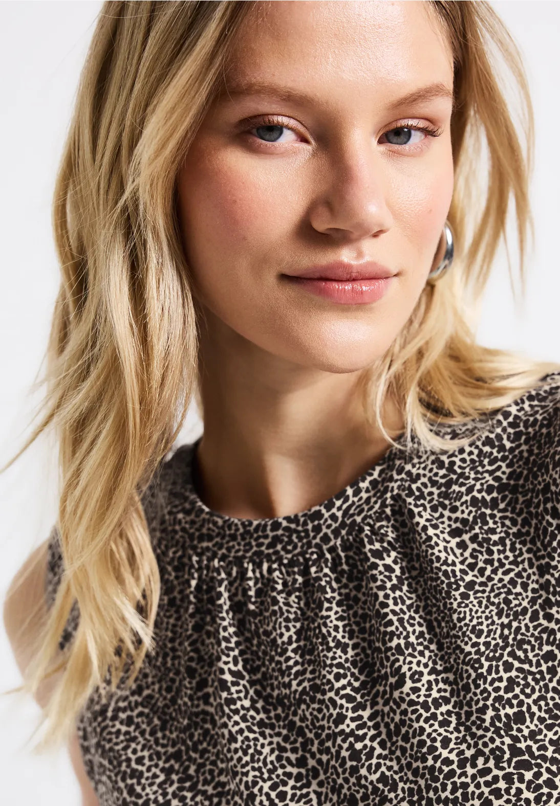 STREET ONE TOP ELASTICO ESTAMPADO ANIMAL PRINT
