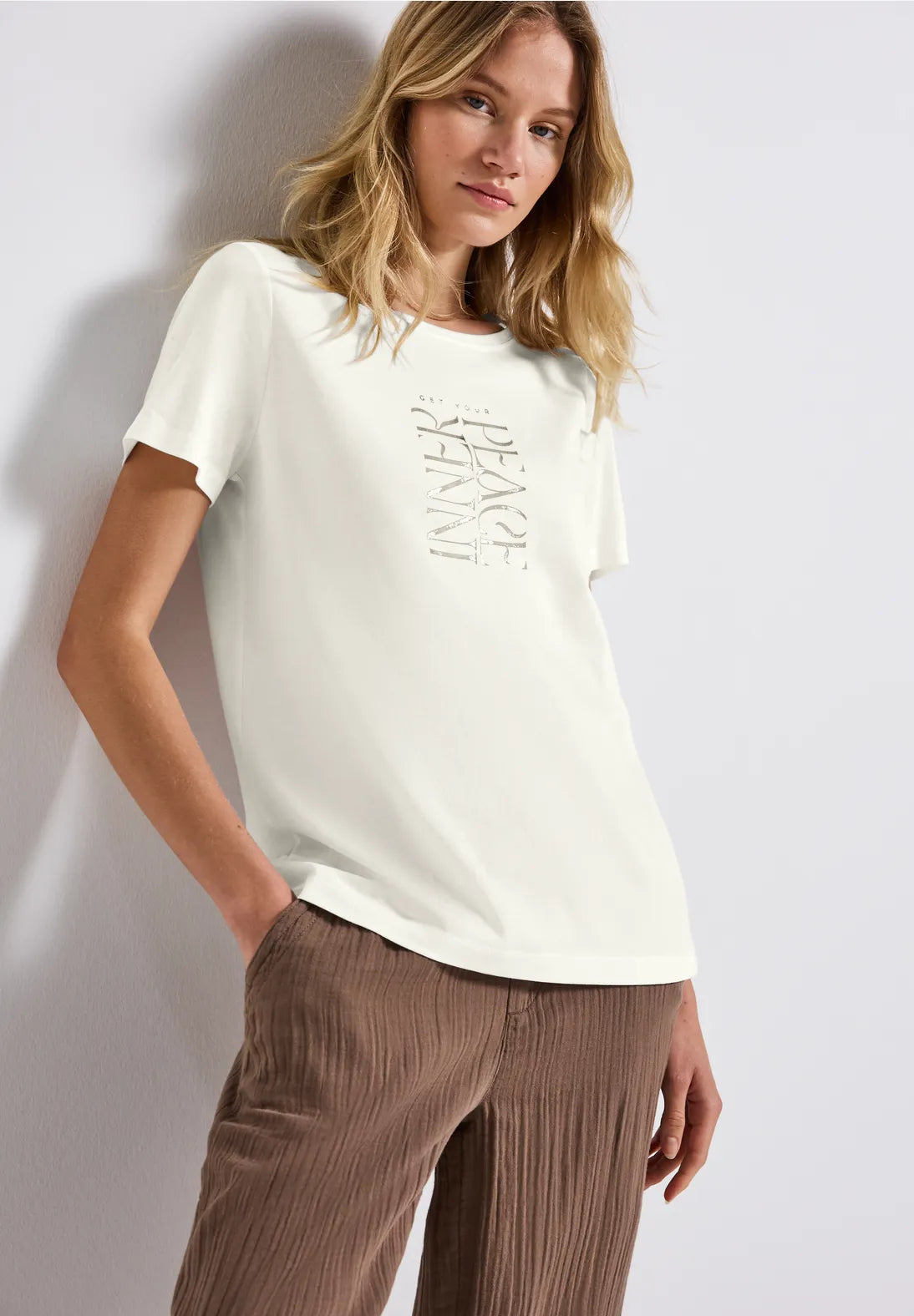 STREET ONE CAMISETA BLANCA PRINT