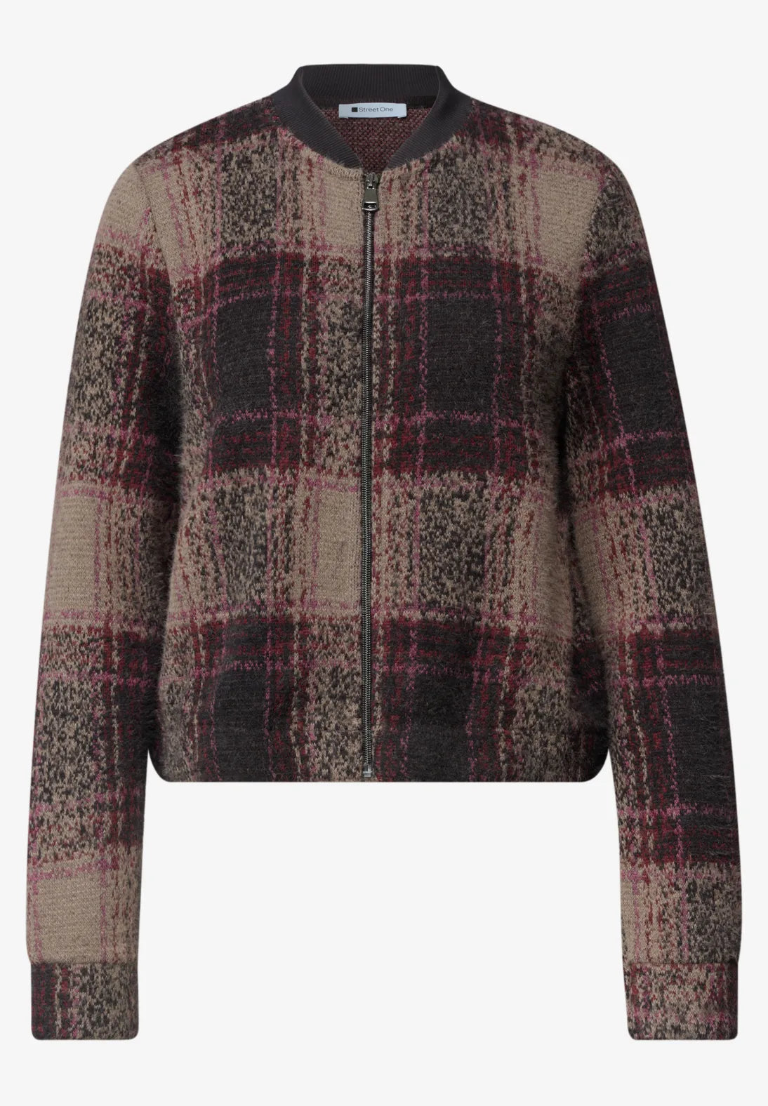 CHAQUETA LIGERA ESTAMPADA A CUADROS STREET ONE