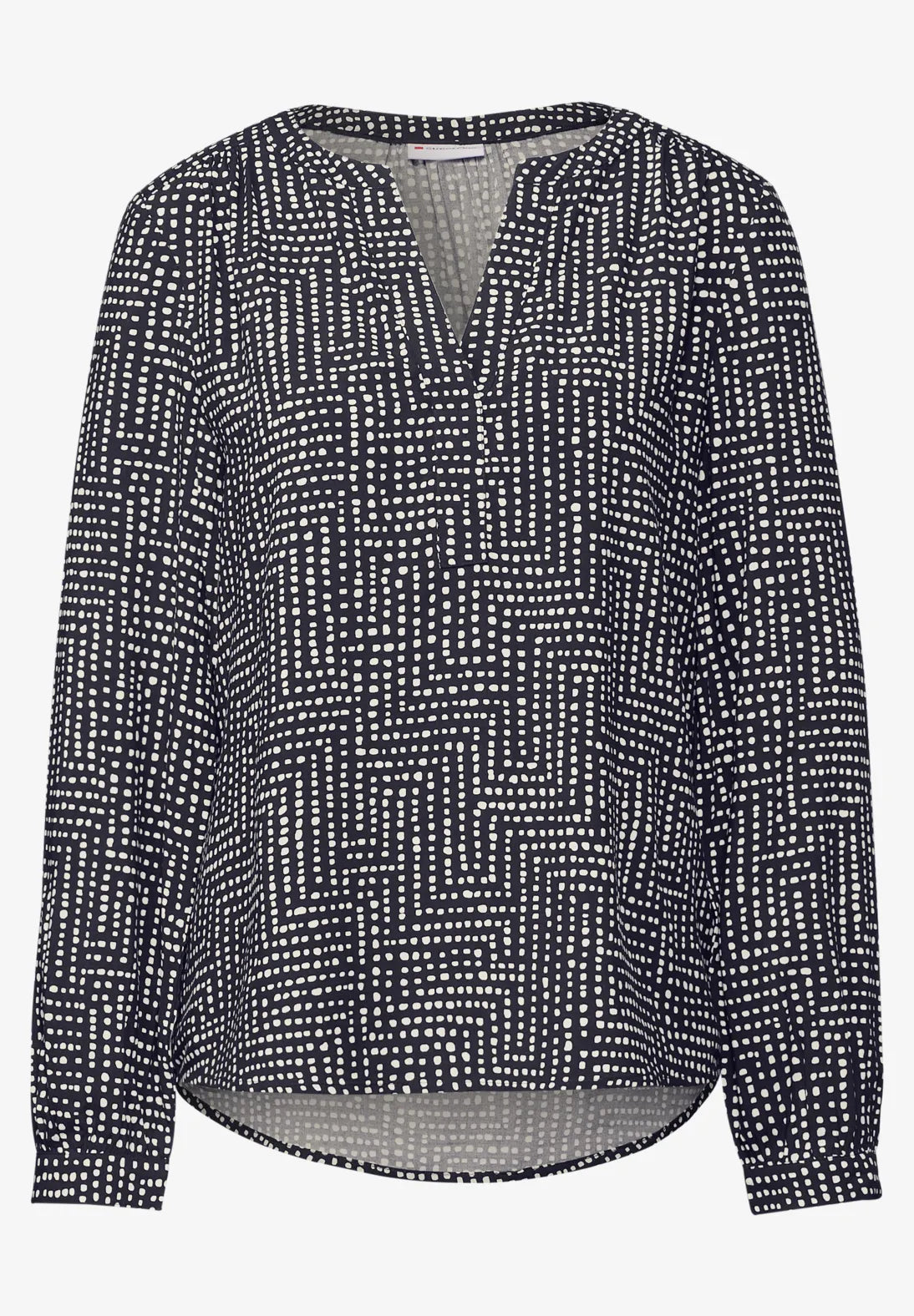 BLUSA ESTAMPADA CUELLO EN V