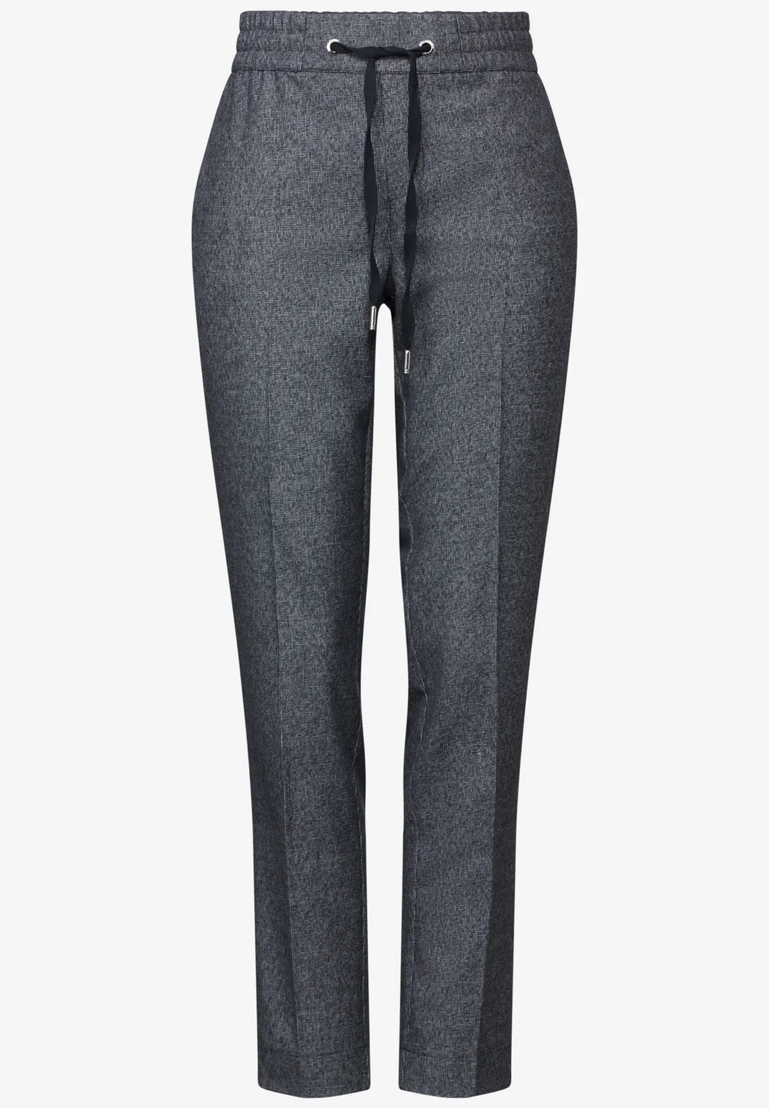 PANTALONES ASPECTO MELANGE DE PIERNAS ESTRECHAS