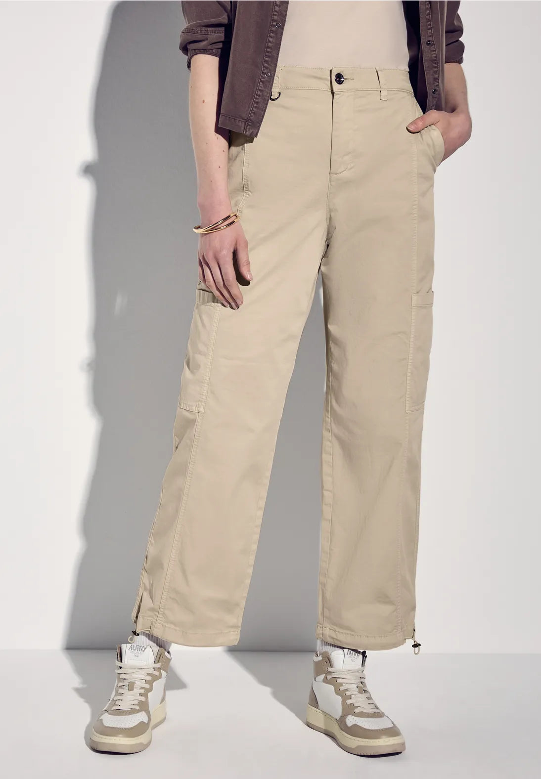 STREET ONE PANTALONES DE CARGO ELASTICOS