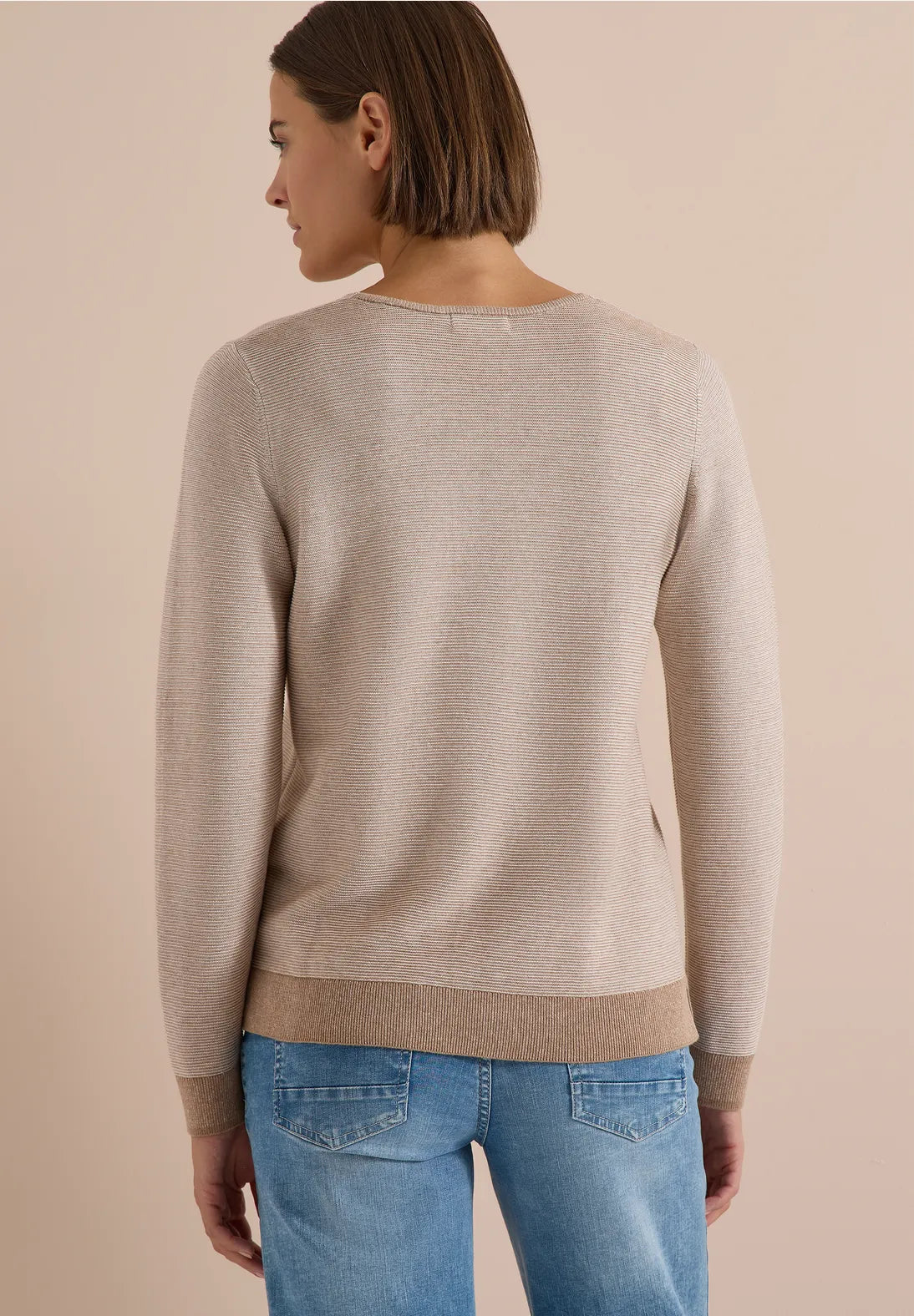 JERSEY DE PUNTO CUELLO EN V ALGODON CECIL