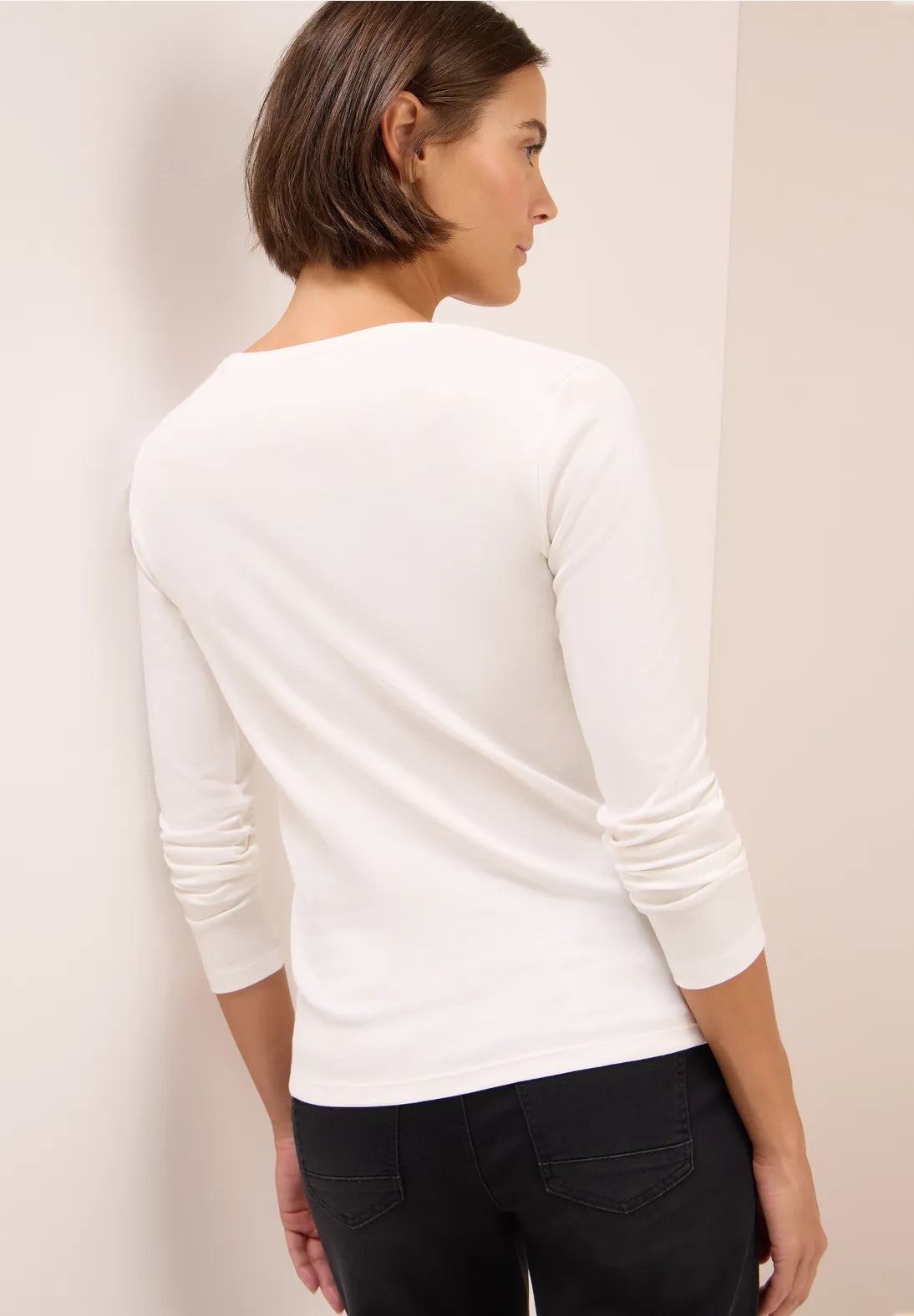 CECIL CAMISETA BASICA BLANCA