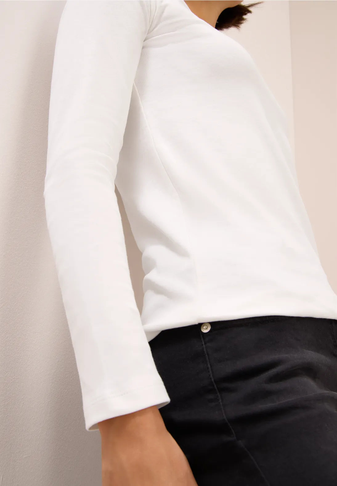 CECIL CAMISETA BASICA BLANCA