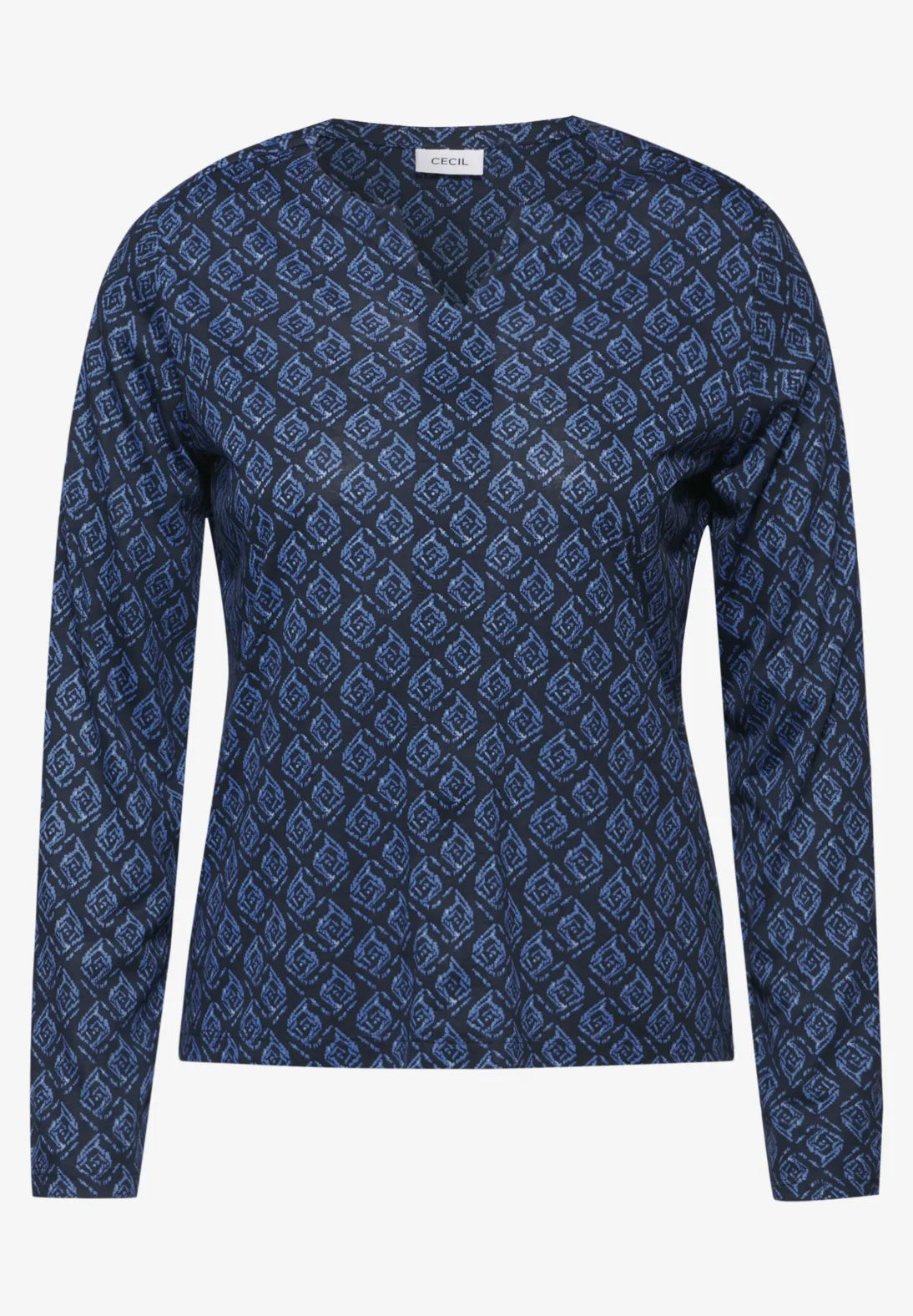 BLUSA TIPO TUNICA ESTAMPADA