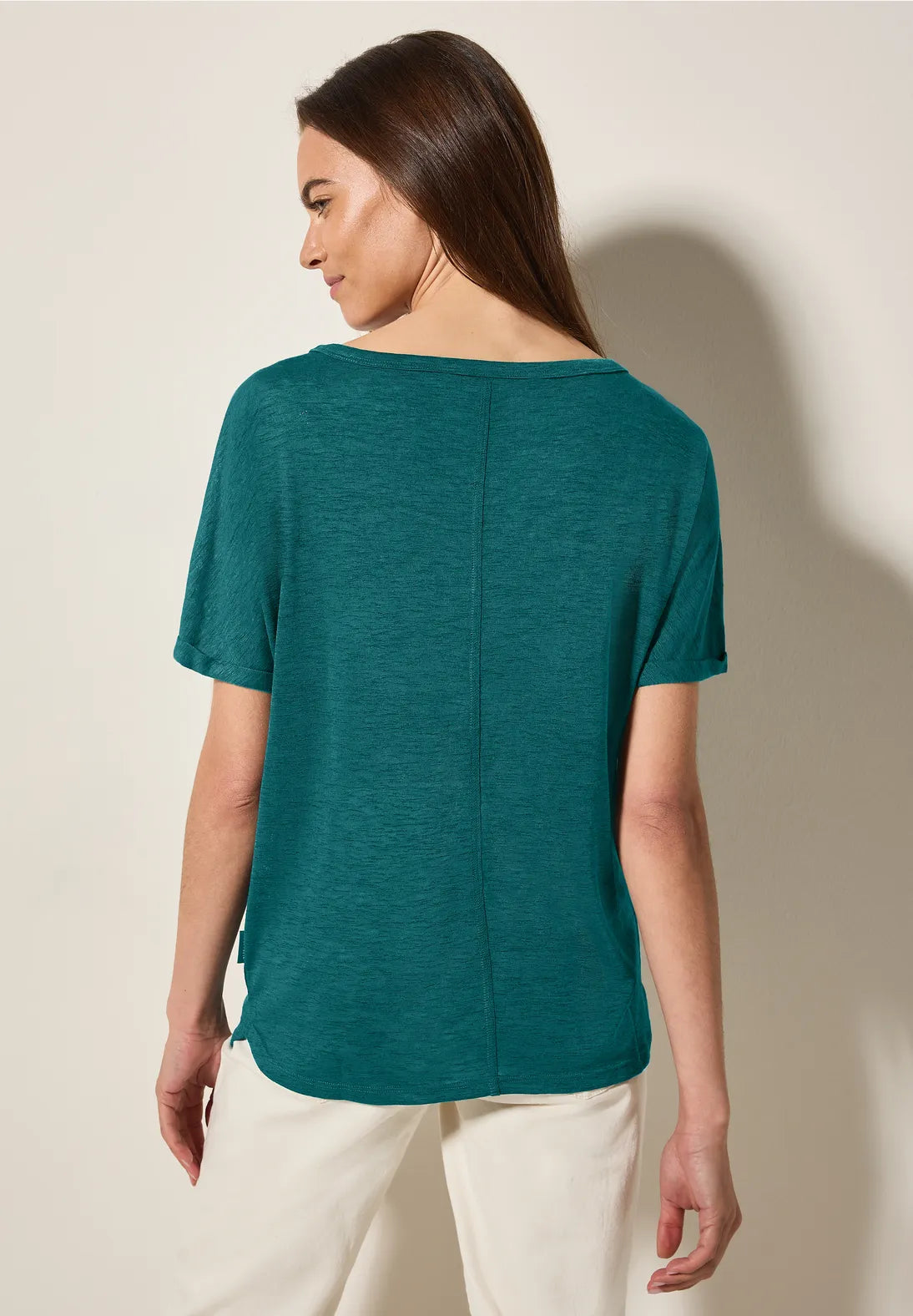 CECIL CAMISETA CON PRINT CUELLO BARCO