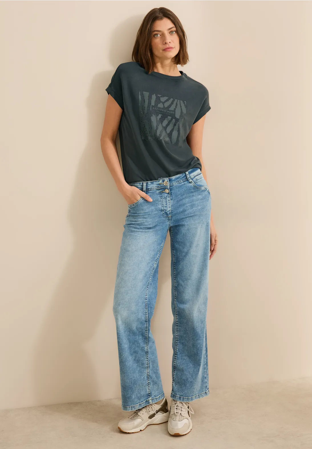 CECIL CAMISETA ESTAMPADO GRAFICO CON PIEDRAS PRECIOSAS