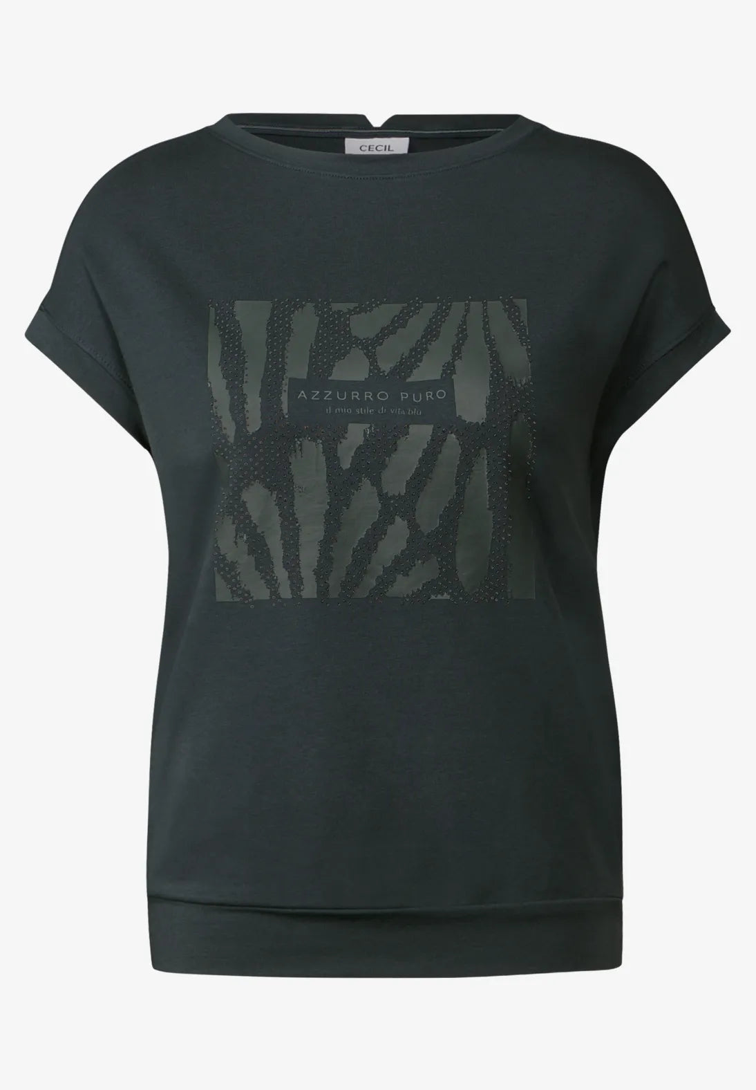 CECIL CAMISETA ESTAMPADO GRAFICO CON PIEDRAS PRECIOSAS