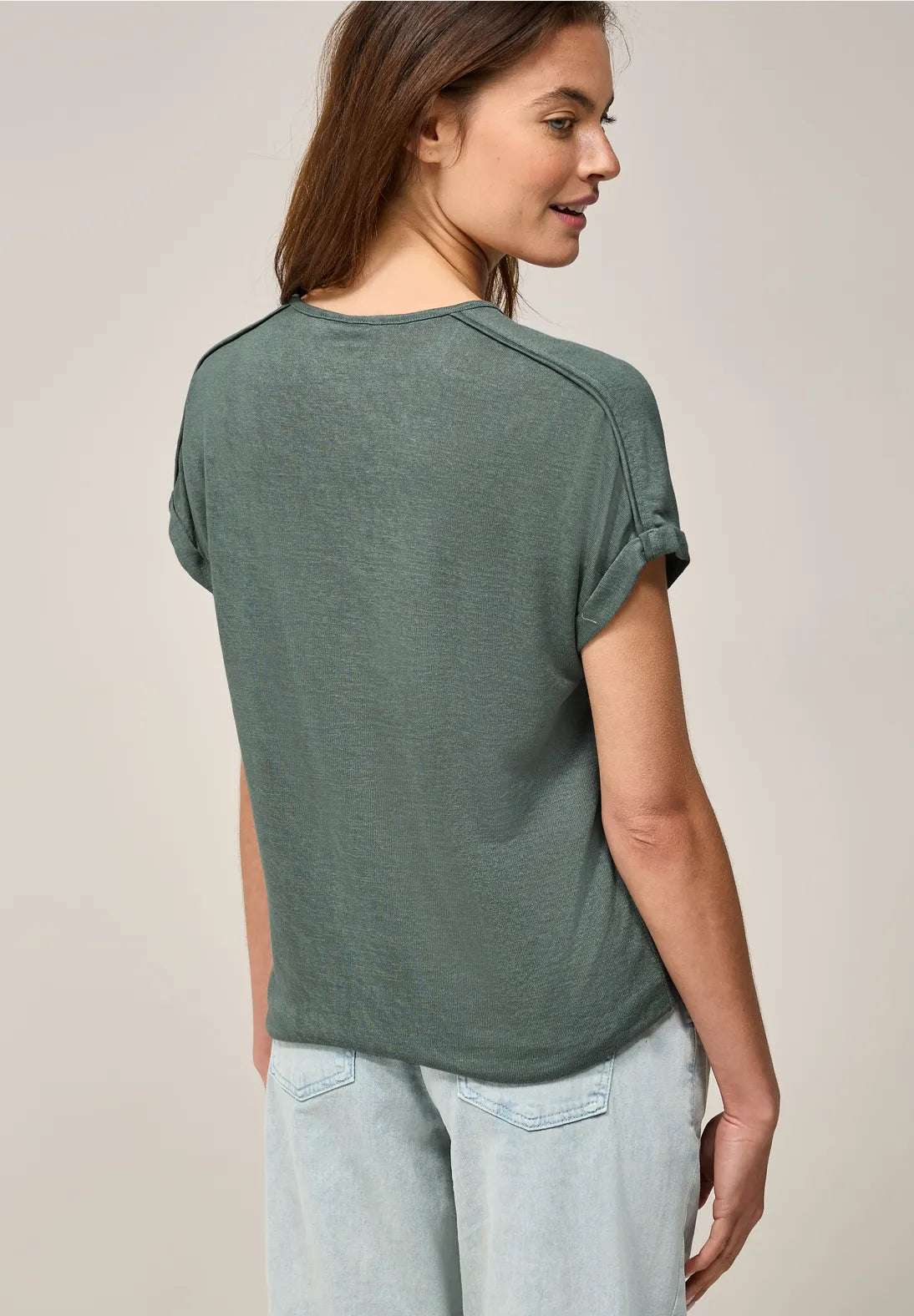 CECIL CAMISETA MANGA CORTA CUELLO EN PICO