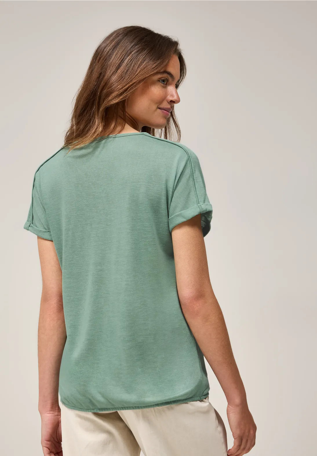 CECIL CAMISETA MANGA CORTA CUELLO EN PICO