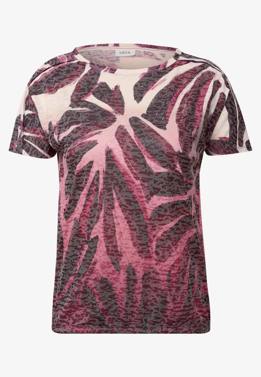 CECIL CAMISETA ESTAMPADA ESCOTE ABIERTO