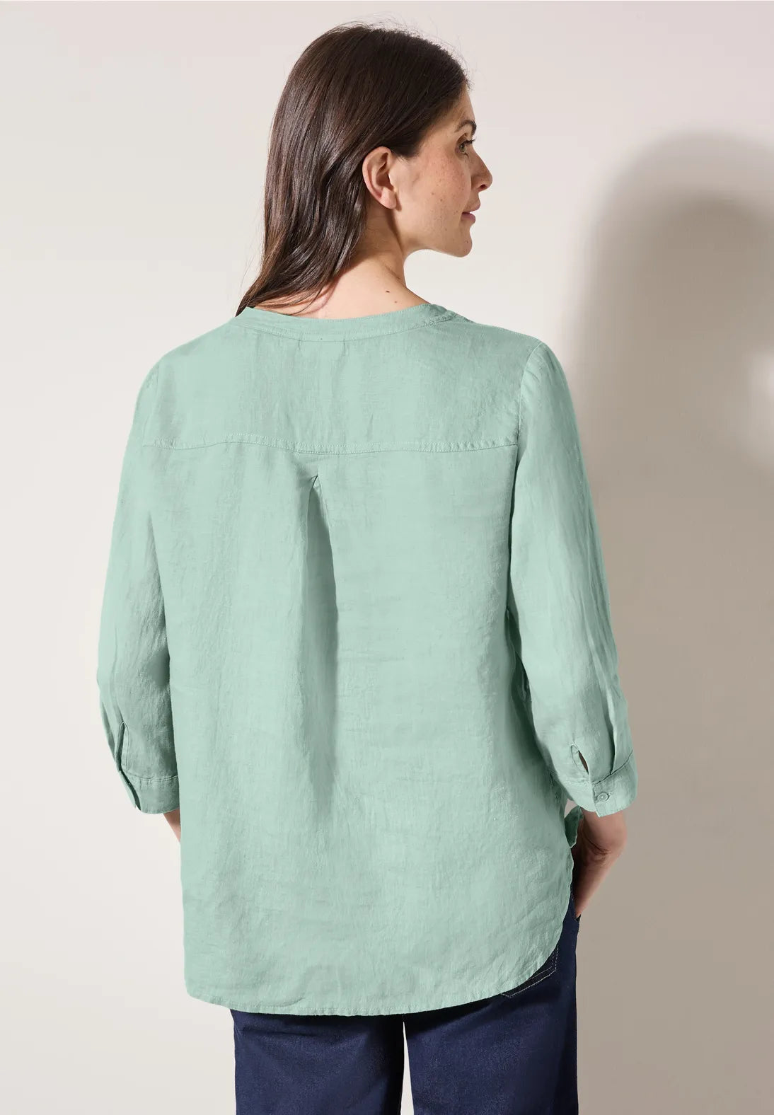CECIL BLUSA DE LINO MANGA 3/4