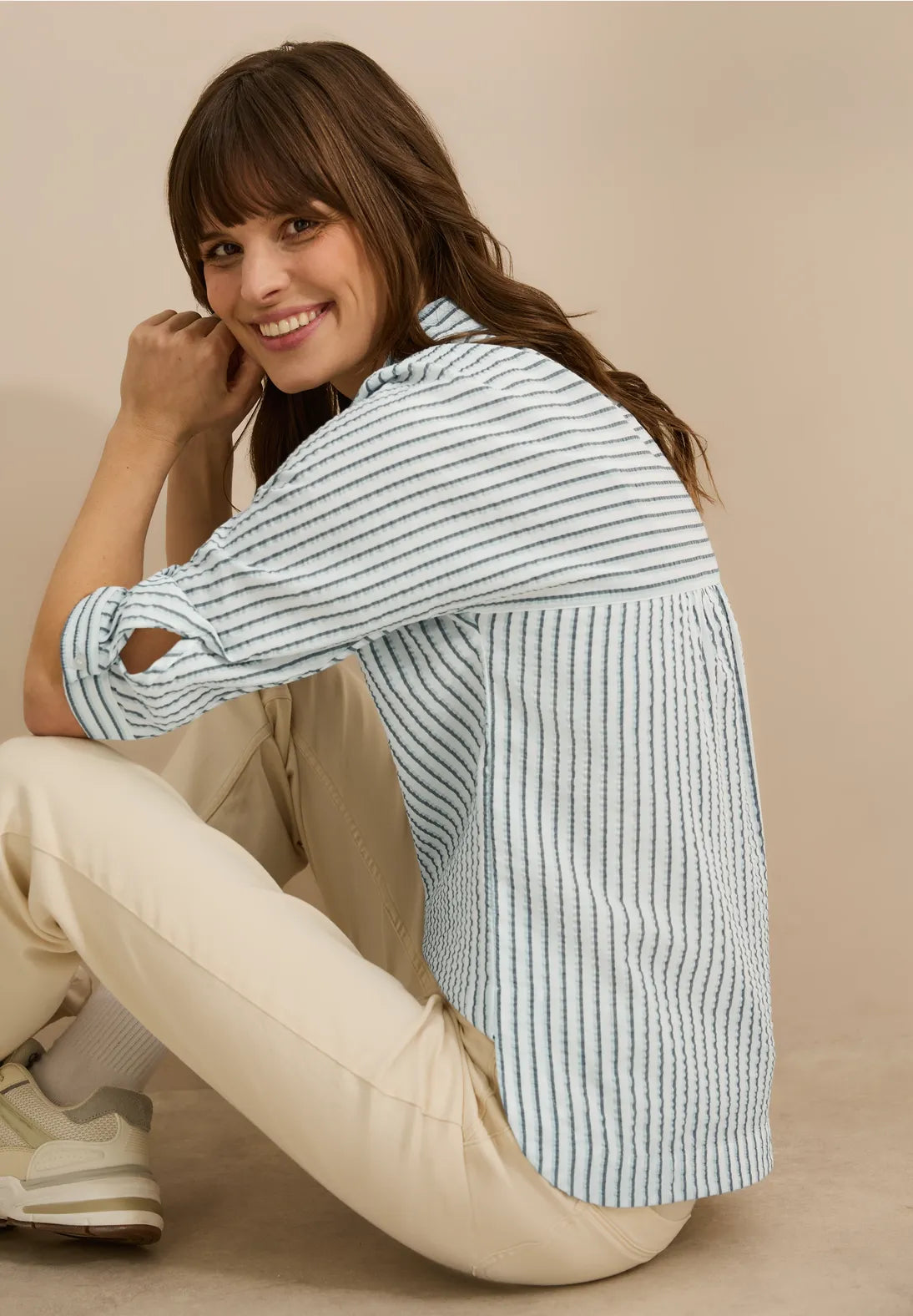 CECIL BLUSA CAMISERA CON CUELLO CAMISERO
