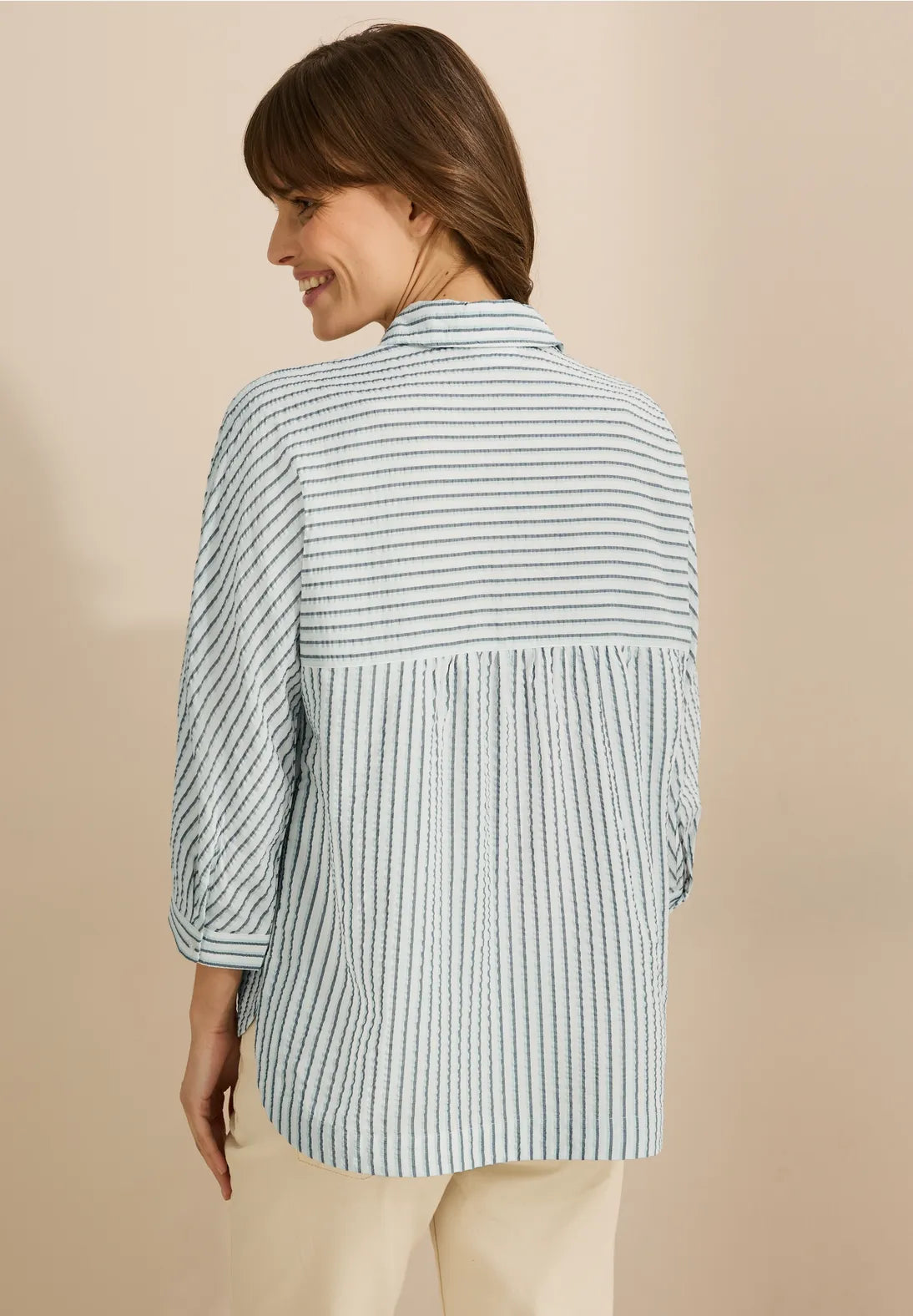 CECIL BLUSA CAMISERA CON CUELLO CAMISERO