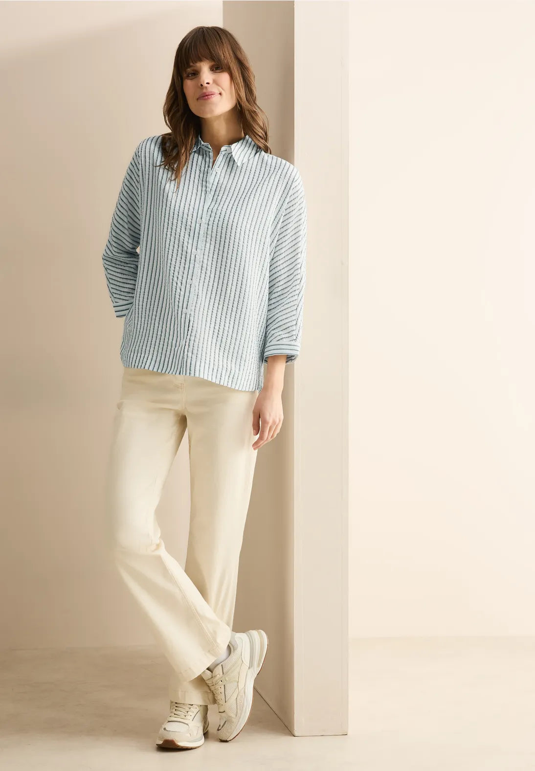CECIL BLUSA CAMISERA CON CUELLO CAMISERO