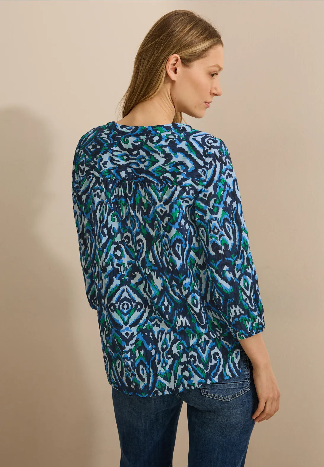CECIL BLUSA ALGODON ESTAMPADA MANGA 3/4