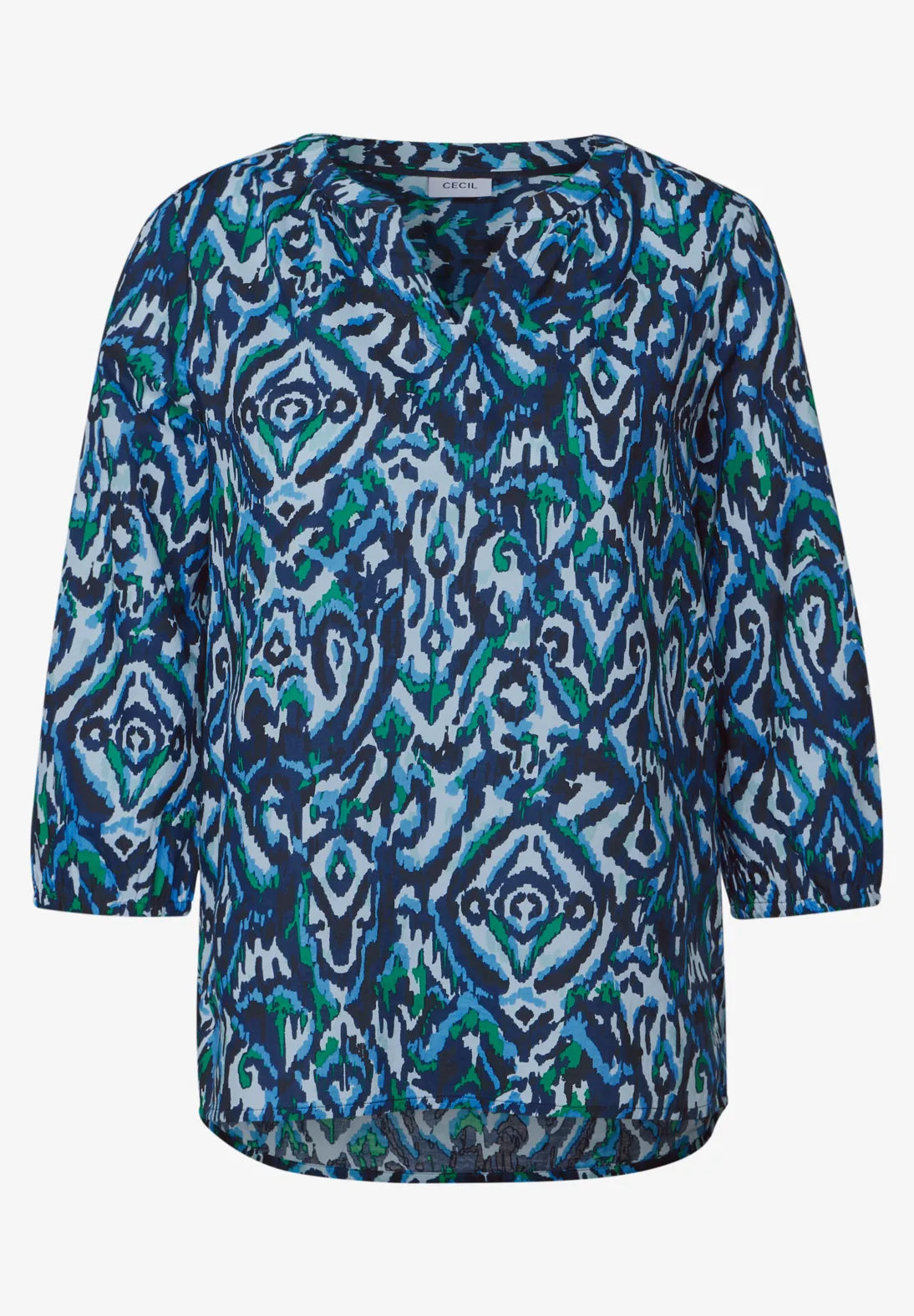 CECIL BLUSA ALGODON ESTAMPADA MANGA 3/4
