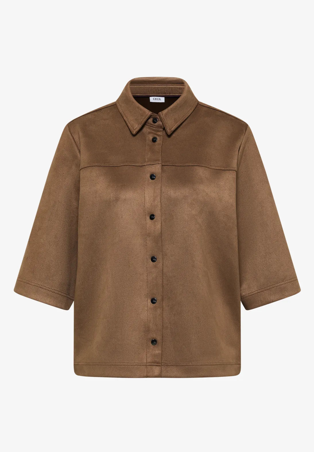 Sobrecamisa terciopelo marron. En3 Calafell