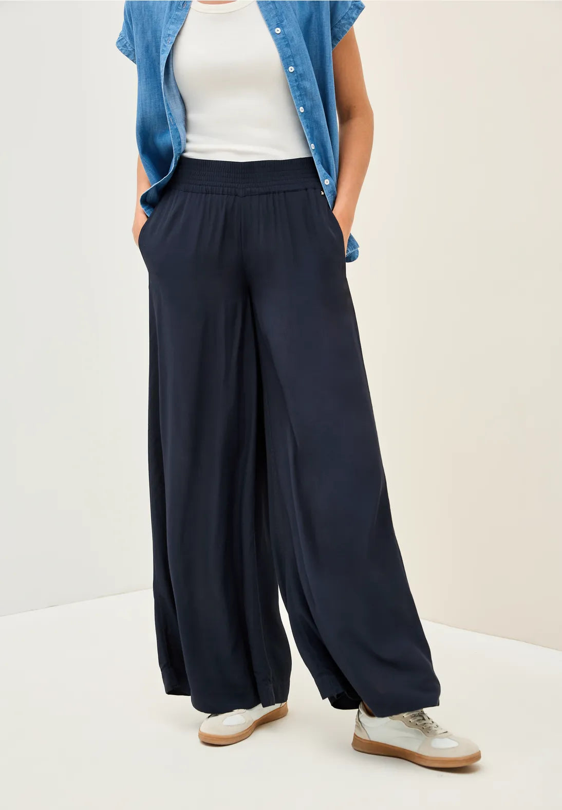 CECIL PANTALON PIERNA ANCHA CINTURA ELASTICA