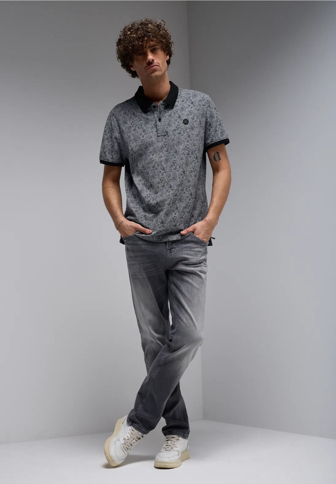 STREET ONE POLO PUNTO OXFORD ESTAMPADO