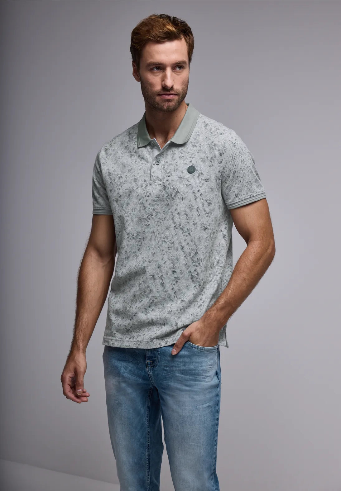 STREET ONE POLO PUNTO OXFORD ESTAMPADO
