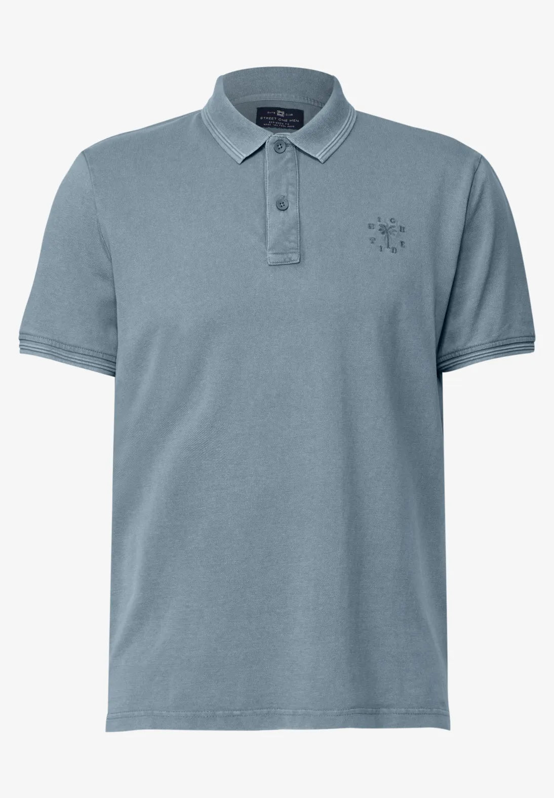 STREET ONE MEN POLO PIQUEE BASICO AZUL