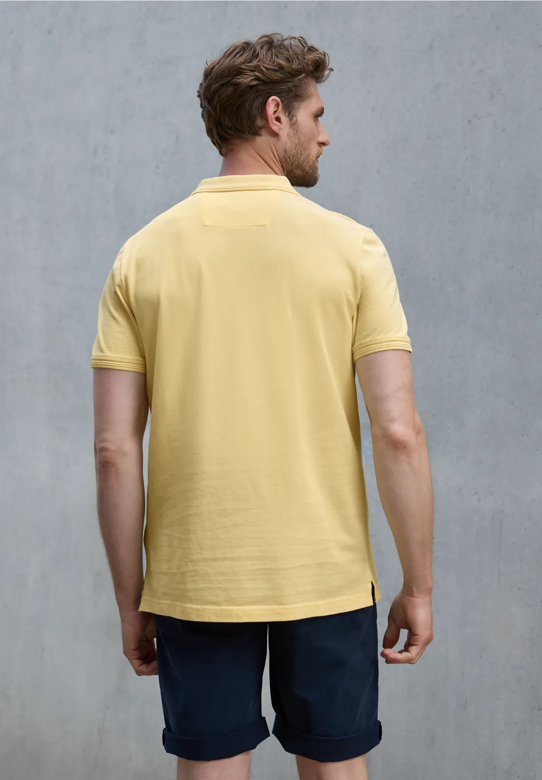 STREET ONE MEN POLO PIQUEE BASICO AMARILLO
