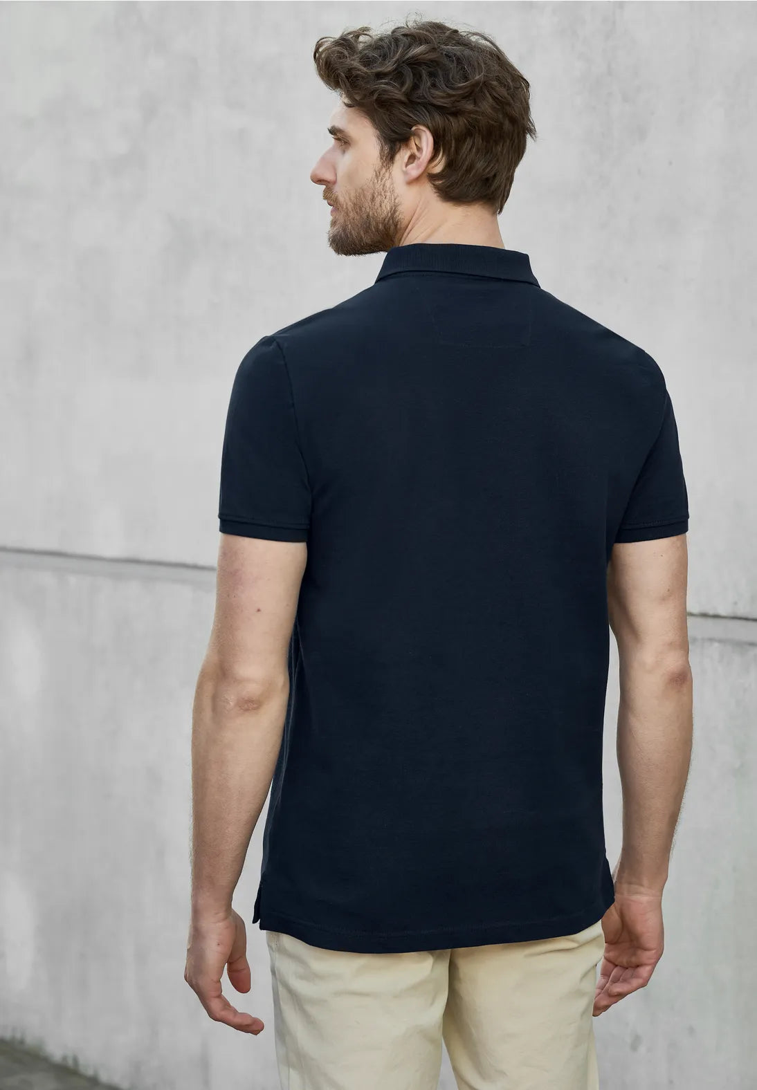 STREET ONE MEN POLO PIQUE DARK BLUE