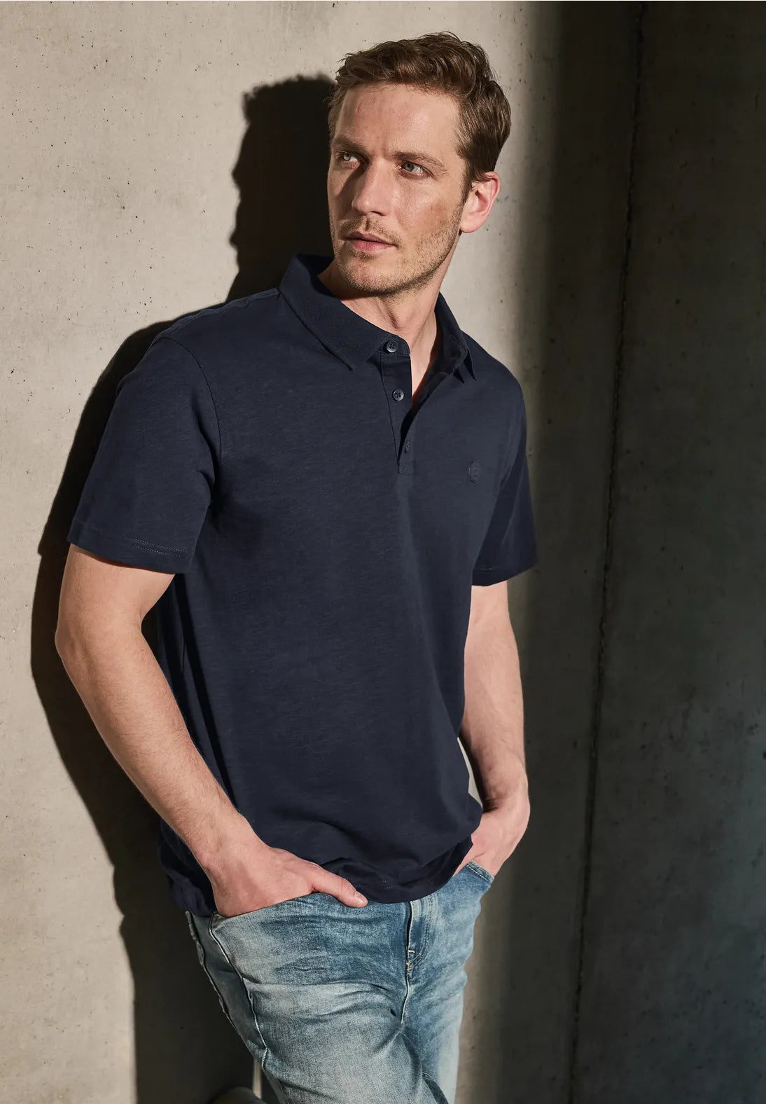 STREET ONE MEN POLO AZUL MARINO