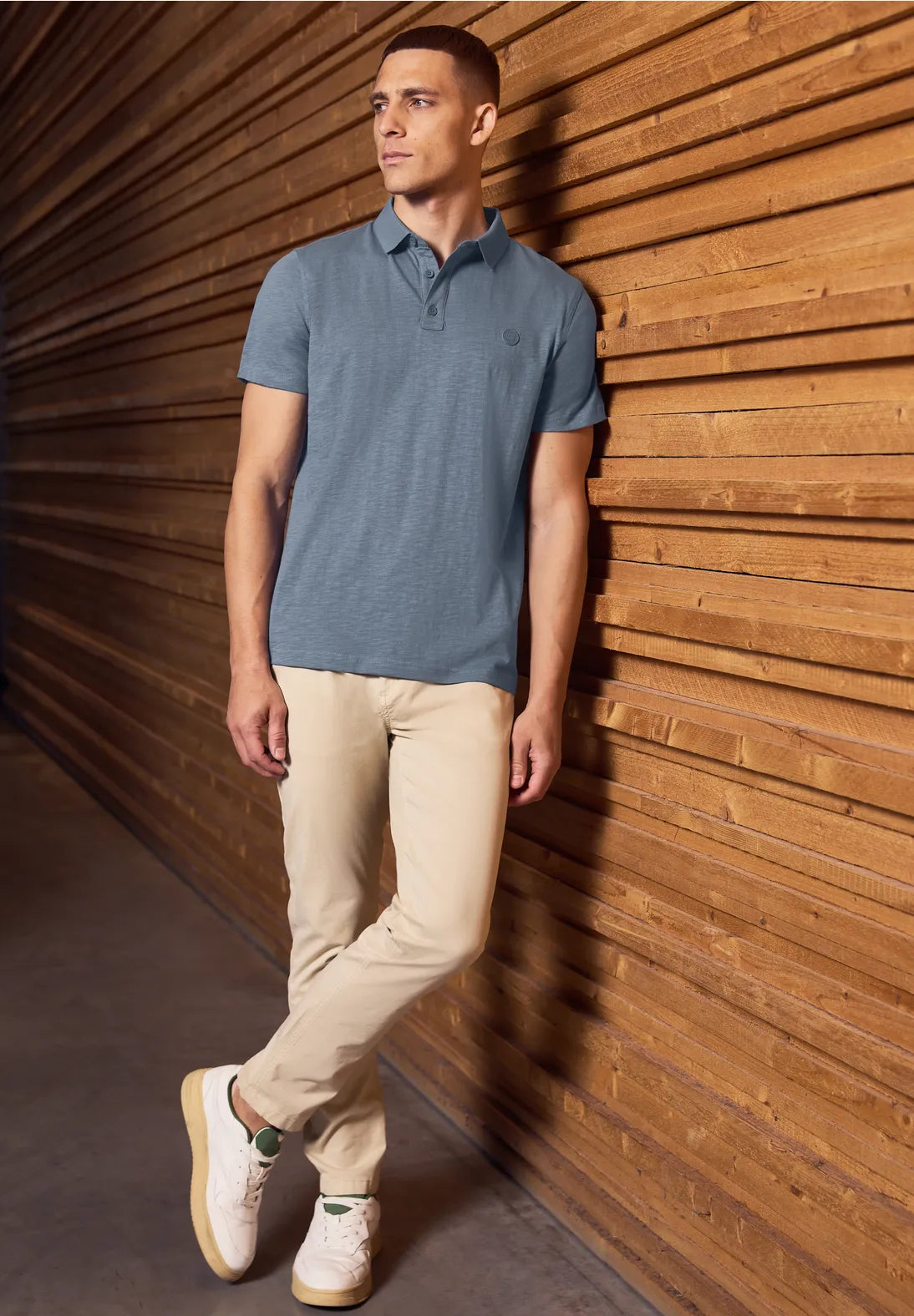 STREET ONE MEN POLO AZUL AGUA